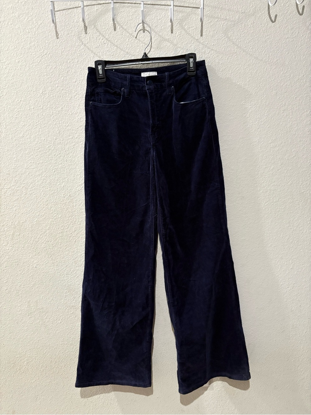 Good American Corduroy Pants - Dark Navy